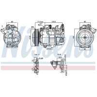 NISSENS 891043 Kompressor, Klimaanlage