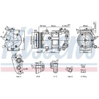 NISSENS 891109 Kompressor, Klimaanlage