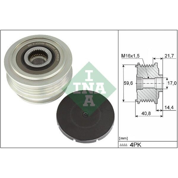 Schaeffler INA 535 0371 10 Generatorfreilauf