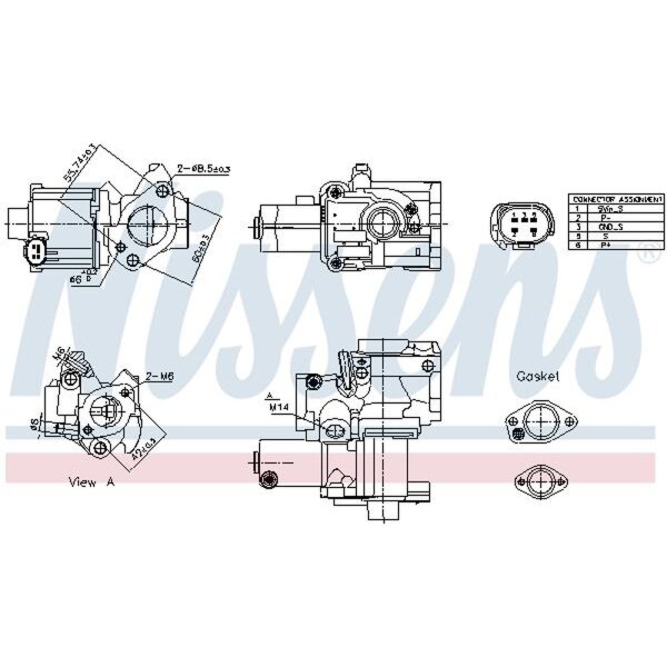 NISSENS 98199 AGR-Ventil