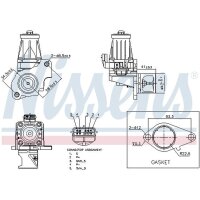 NISSENS 98401 AGR-Ventil