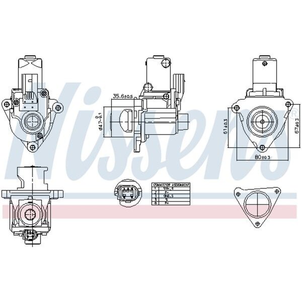 NISSENS 98510 AGR-Ventil