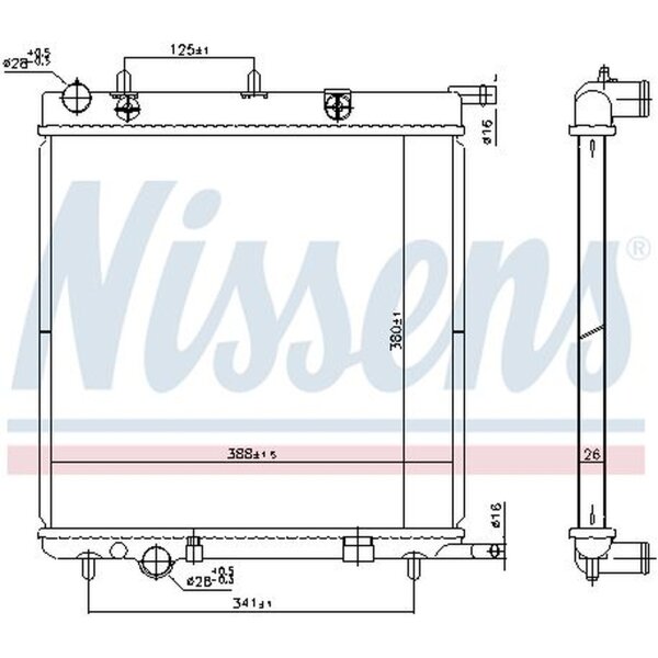 NISSENS 606400 Kühler, Motorkühlung