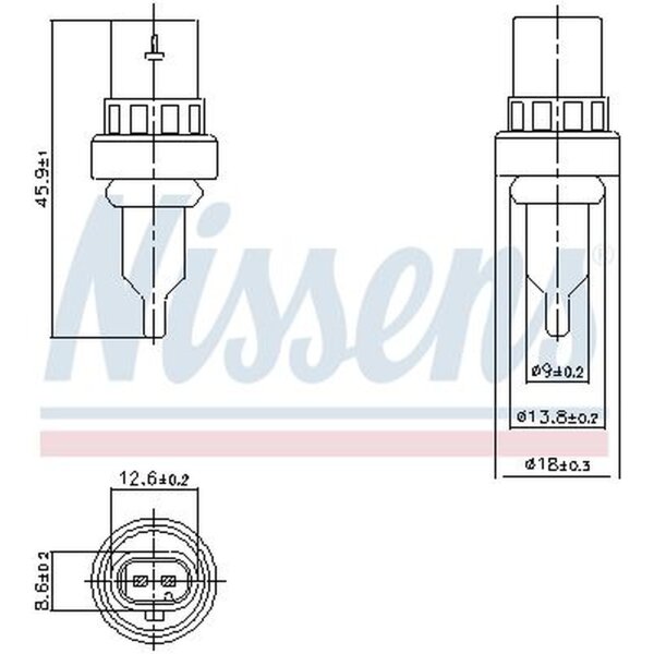 NISSENS 207011 Sensor, Kühlmitteltemperatur