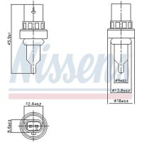 NISSENS 207011 Sensor, Kühlmitteltemperatur