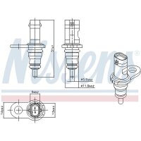 NISSENS 207067 Sensor, Kühlmitteltemperatur