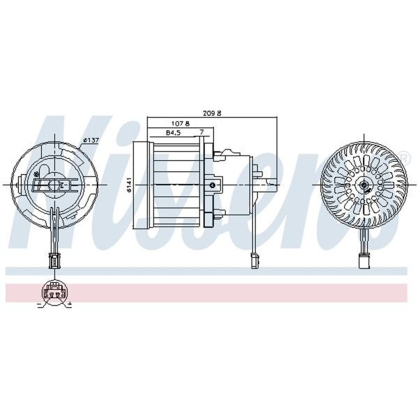 NISSENS 87610 Innenraumgebläse