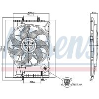 NISSENS 850078 Lüfter, Motorkühlung
