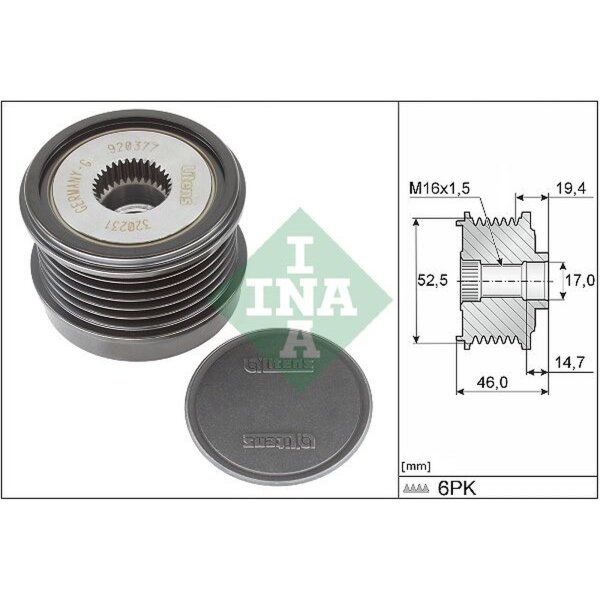 Schaeffler INA 535 0373 10 Generatorfreilauf