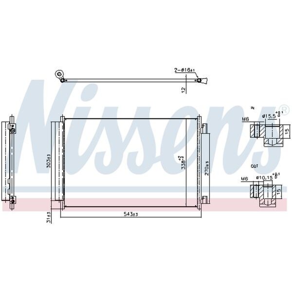 NISSENS 940969 Kondensator, Klimaanlage