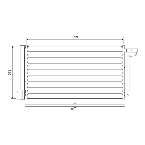 VALEO 822727 Kondensator, Klimaanlage