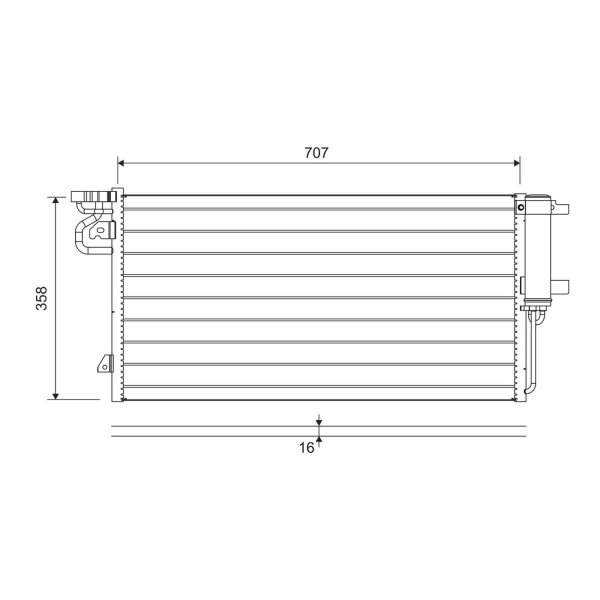 VALEO 822690 Kondensator, Klimaanlage