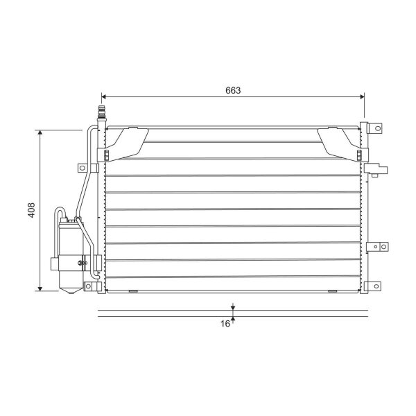 VALEO 822746 Kondensator, Klimaanlage