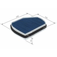 BOSCH 0 986 628 611 Filter, Innenraumluft