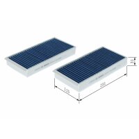 BOSCH 0 986 628 644 Filter, Innenraumluft