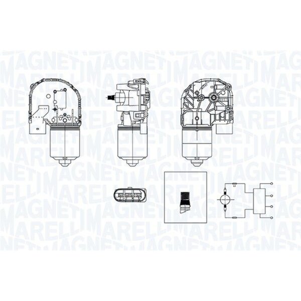 MAGNETI MARELLI 064377600010 Wischermotor