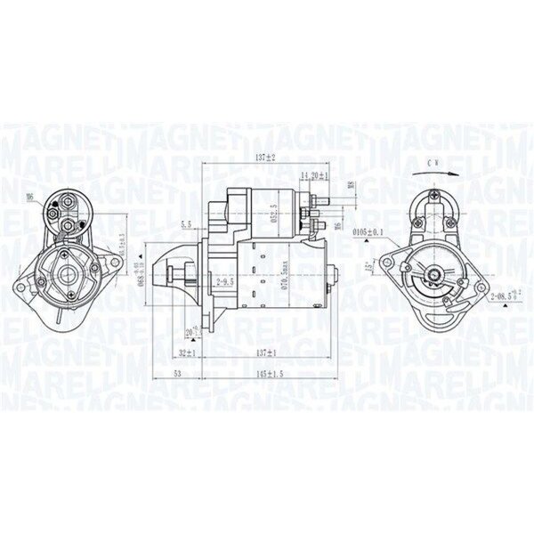MAGNETI MARELLI 063725395010 Starter