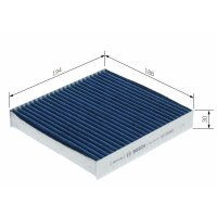 BOSCH 0 986 628 631 Filter, Innenraumluft