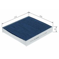 BOSCH 0 986 628 640 Filter, Innenraumluft