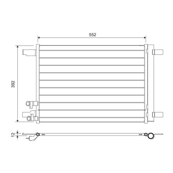 VALEO 822707 Kondensator, Klimaanlage