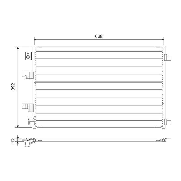 VALEO 822744 Kondensator, Klimaanlage