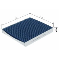 BOSCH 0 986 628 604 Filter, Innenraumluft
