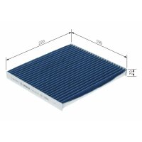 BOSCH 0 986 628 629 Filter, Innenraumluft