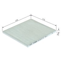 BOSCH 1 987 435 177 Filter, Innenraumluft