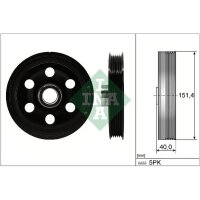 Schaeffler INA 544 0165 10 Riemenscheibe, Kurbelwelle