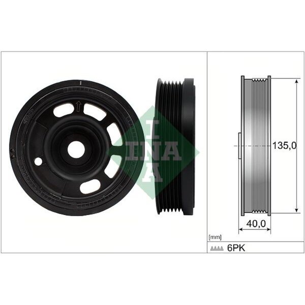 Schaeffler INA 544 0172 10 Riemenscheibe, Kurbelwelle