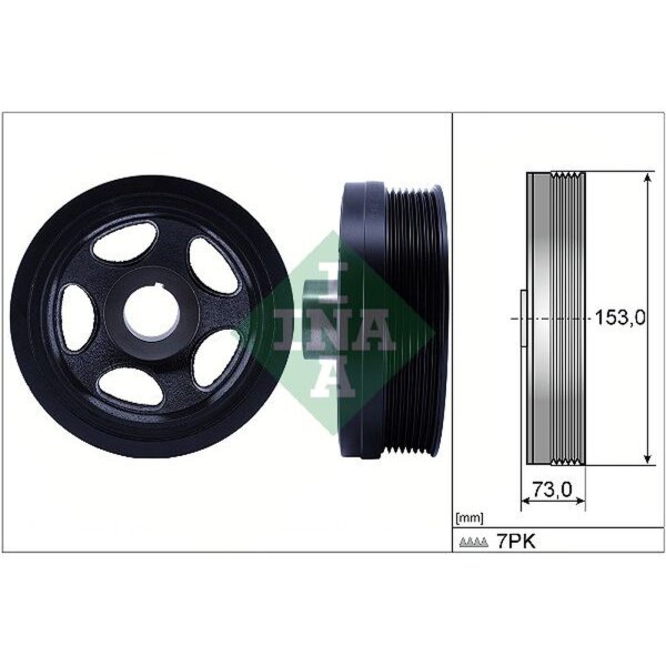 Schaeffler INA 544 0183 10 Riemenscheibe, Kurbelwelle