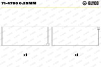GLYCO 71-4780 0.25MM Pleuellagerschale