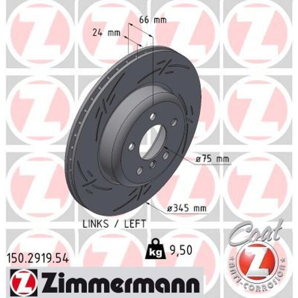 ZIMMERMANN 150.2919.54 Bremsscheibe