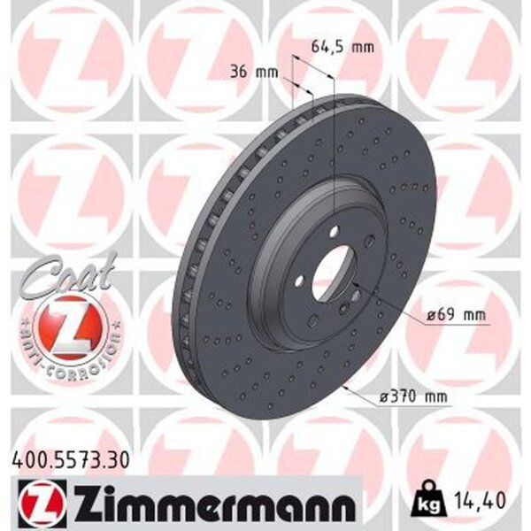 ZIMMERMANN 400.5573.30 Bremsscheibe