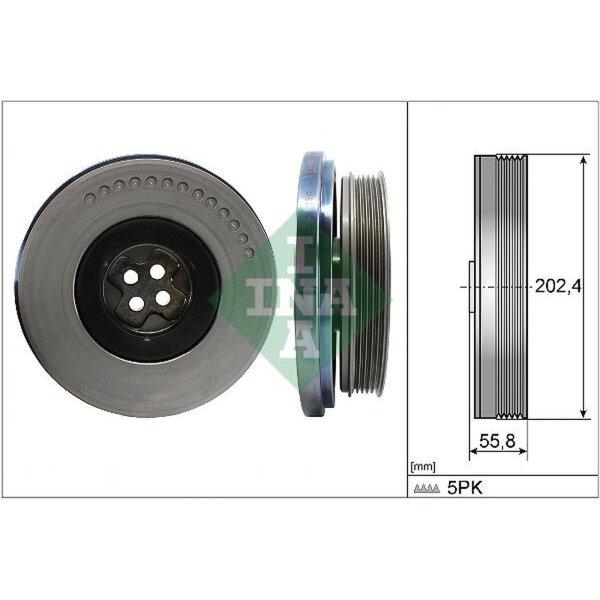 Schaeffler INA 544 0603 10 Riemenscheibe, Kurbelwelle