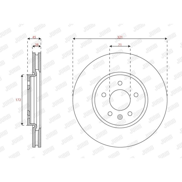 JURID 563675JC-1 Bremsscheibe