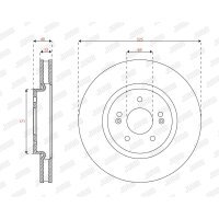 JURID 563747JC-1 Bremsscheibe