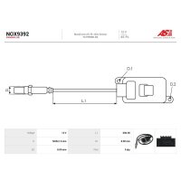 AS-PL NOX9392 NOx-Sensor, Harnstoffeinspritzung