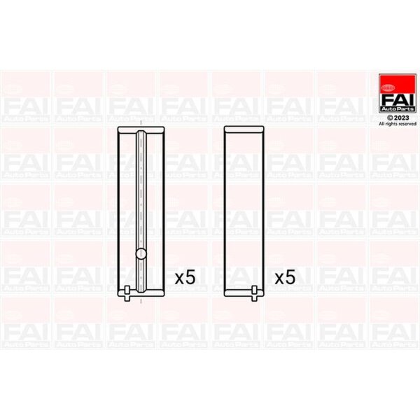 FAI AutoParts BM1152-STD Kurbelwellenlagerschale