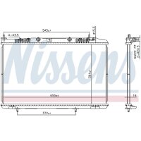 NISSENS 607032 Kühler, Motorkühlung
