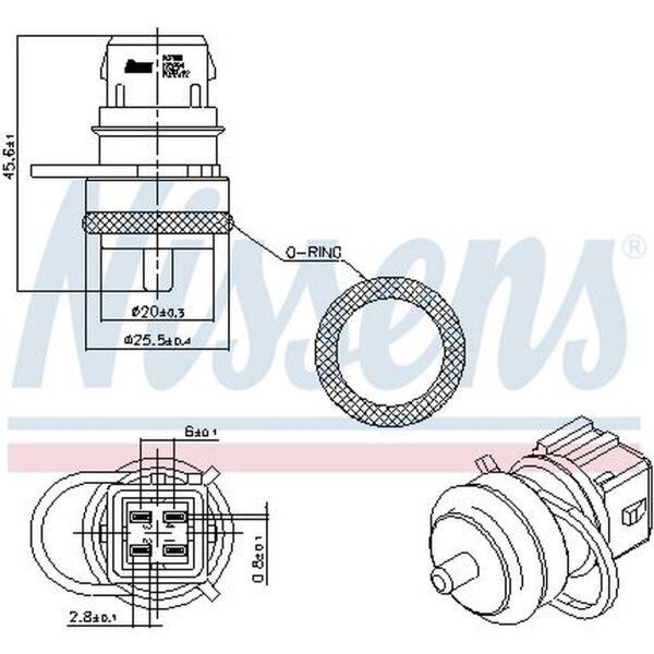 NISSENS 207000 Sensor, Kühlmitteltemperatur