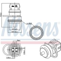 NISSENS 207000 Sensor, Kühlmitteltemperatur