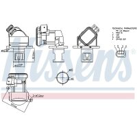 NISSENS 98438 AGR-Ventil