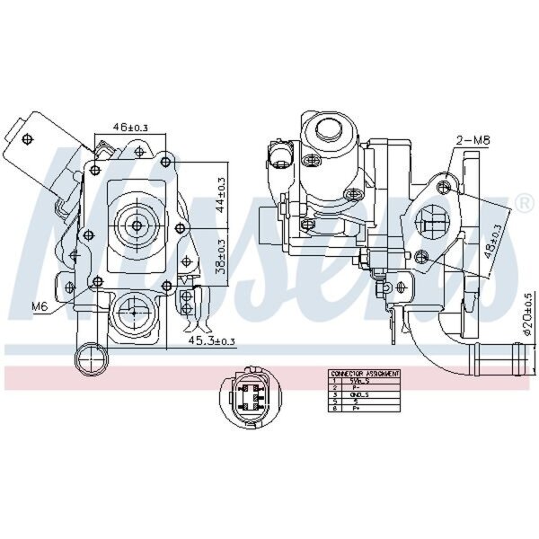 NISSENS 98514 AGR-Ventil