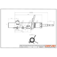 DR!VE+ DP1610.10.0185 Stoßdämpfer