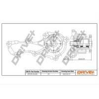 DR!VE+ DP2310.10.026 Wasserpumpe, Motorkühlung