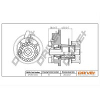 DR!VE+ DP2310.10.020 Wasserpumpe, Motorkühlung