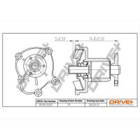 DR!VE+ DP2310.10.027 Wasserpumpe, Motorkühlung