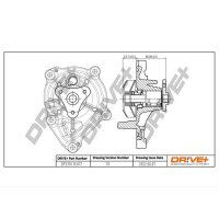 DR!VE+ DP2310.10.017 Wasserpumpe, Motorkühlung