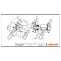DR!VE+ DP2310.10.018 Wasserpumpe, Motorkühlung